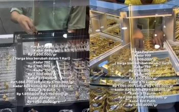 Harga Emas Perhiasan Hari Ini: Stagnan dan Anjlok di Beberapa Kota
