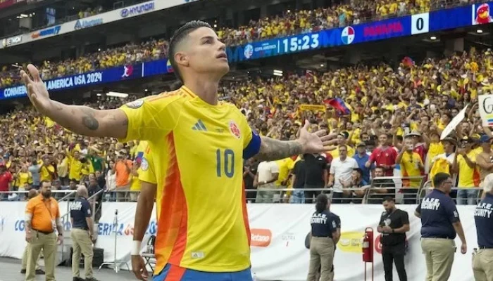 James Rodriguez Pemain Kolombia Ketiga dengan 10 Penampilan di Piala Dunia