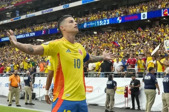 James Rodriguez Pemain Kolombia Ketiga dengan 10 Penampilan di Piala Dunia