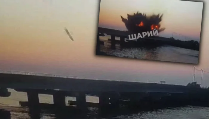 Jembatan Chonhar yang Menghubungkan Crimea dengan Kherson Rusia Hancur Setelah Serangan Drone Ukraina, Sementara itu Antam Tebar Dividen Rp 5 Triliun