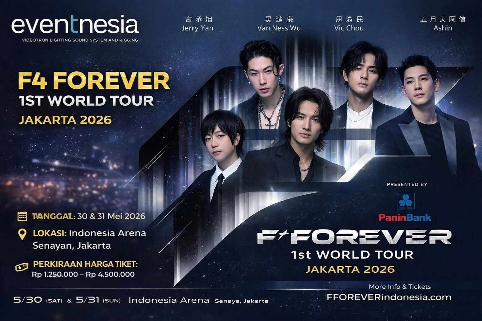 Konser F4 dan Berbagai Acara Menarik di Jakarta