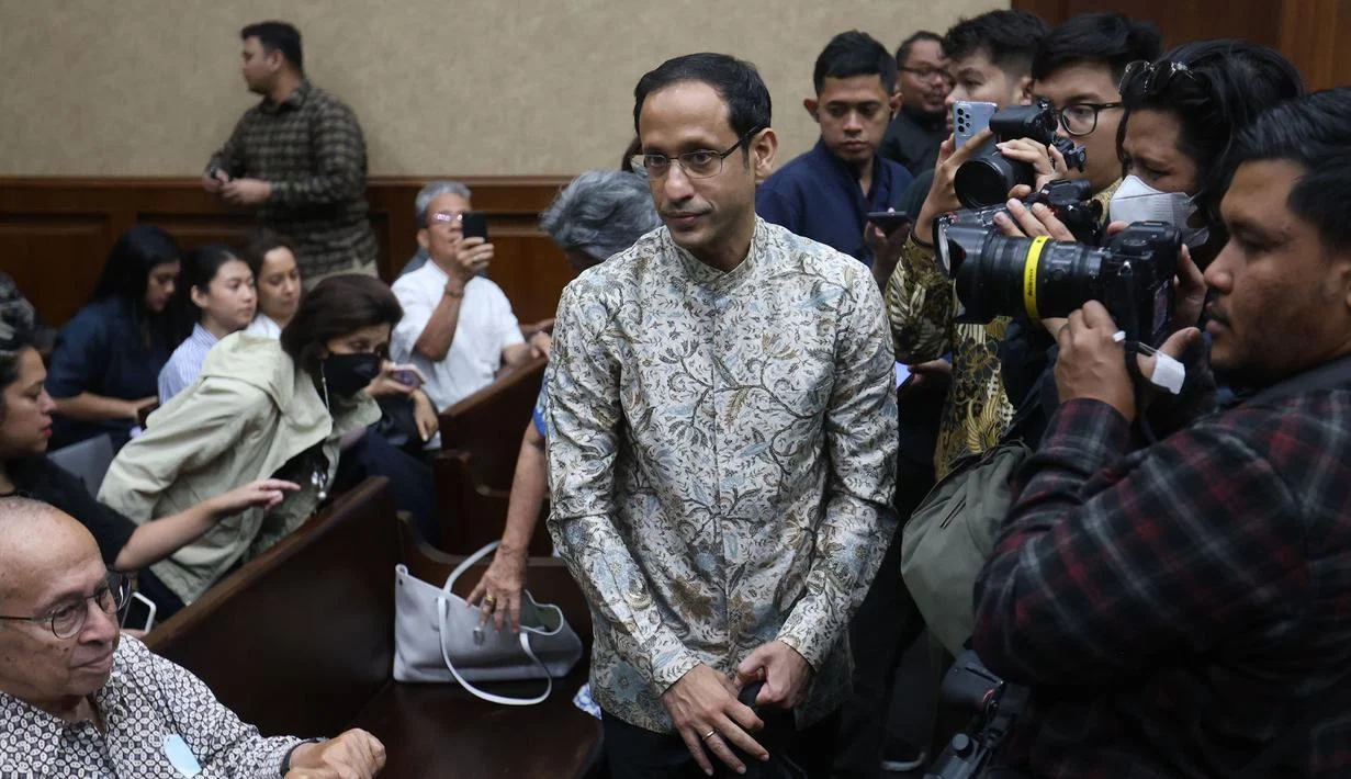 Lampu Mati di Pengadilan Tindak Pidana Korupsi Jakarta Pusat, Sidang Nadiem Makarim Terhambat