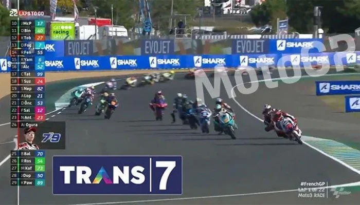 Live Trans7: Jadwal Acara TV Hari Ini dan Link Live Streaming MotoGP Ceko 2026