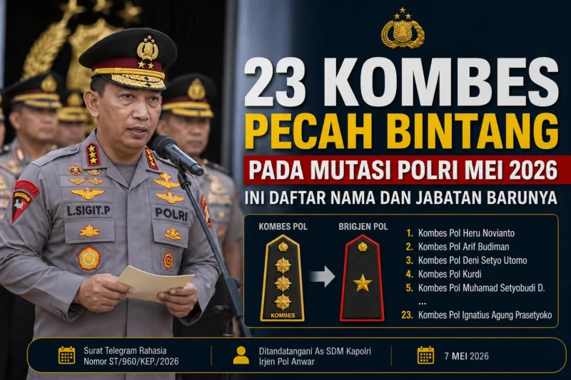 Mutasi Polri Terbaru: 190 Kapolres Diganti, Ini Daftar Nama Pejabat Barunya