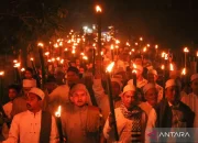 Pawai Obor Menyambut Tahun Baru Islam 1 Muharram 1448 H, Warga Indonesia Rayakan dengan Penuh Semangat