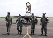 Penerbang TNI AU Tunjukkan Kemampuan di Langit Kalimantan Selatan