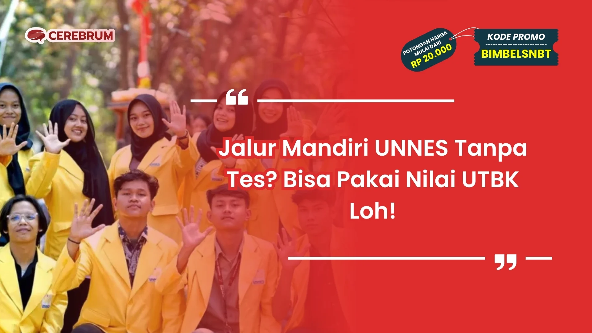 Pengumuman UTBK 2026: Unsoed Buka Jalur Mandiri Tanpa Nilai UTBK