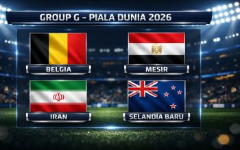 Pertandingan Sengit Belgia vs Mesir Berakhir Imbang 1-1 di Piala Dunia 2026