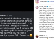 Sarwendah Minta Maaf, Ruben Onsu: Permintaan Maafnya Tidak Ada Kaitannya Dengan Saya