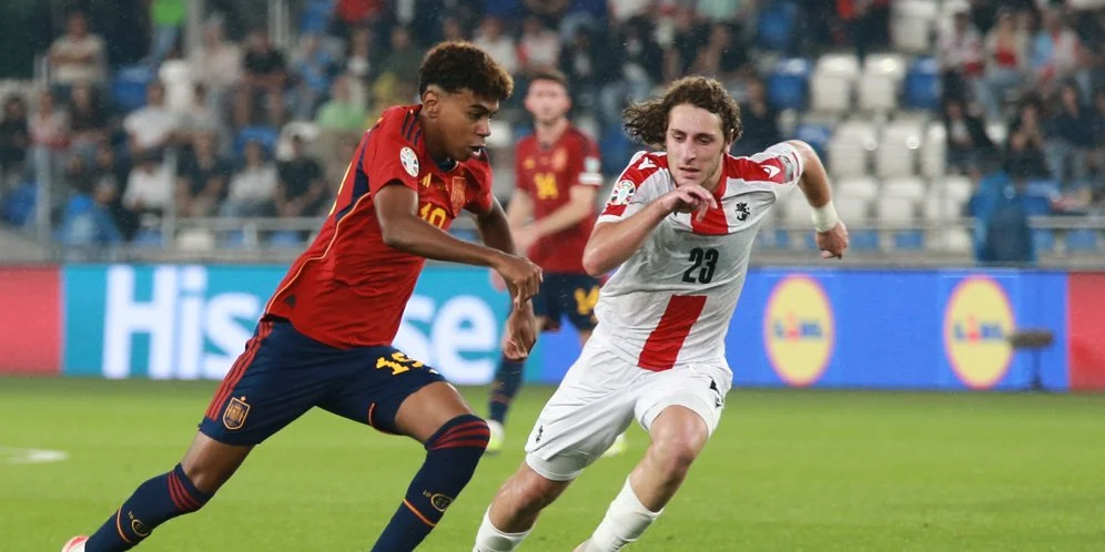 Spanyol Unggul 1-0 Atas Uruguay, Lamine Yamal Jadi Sorotan