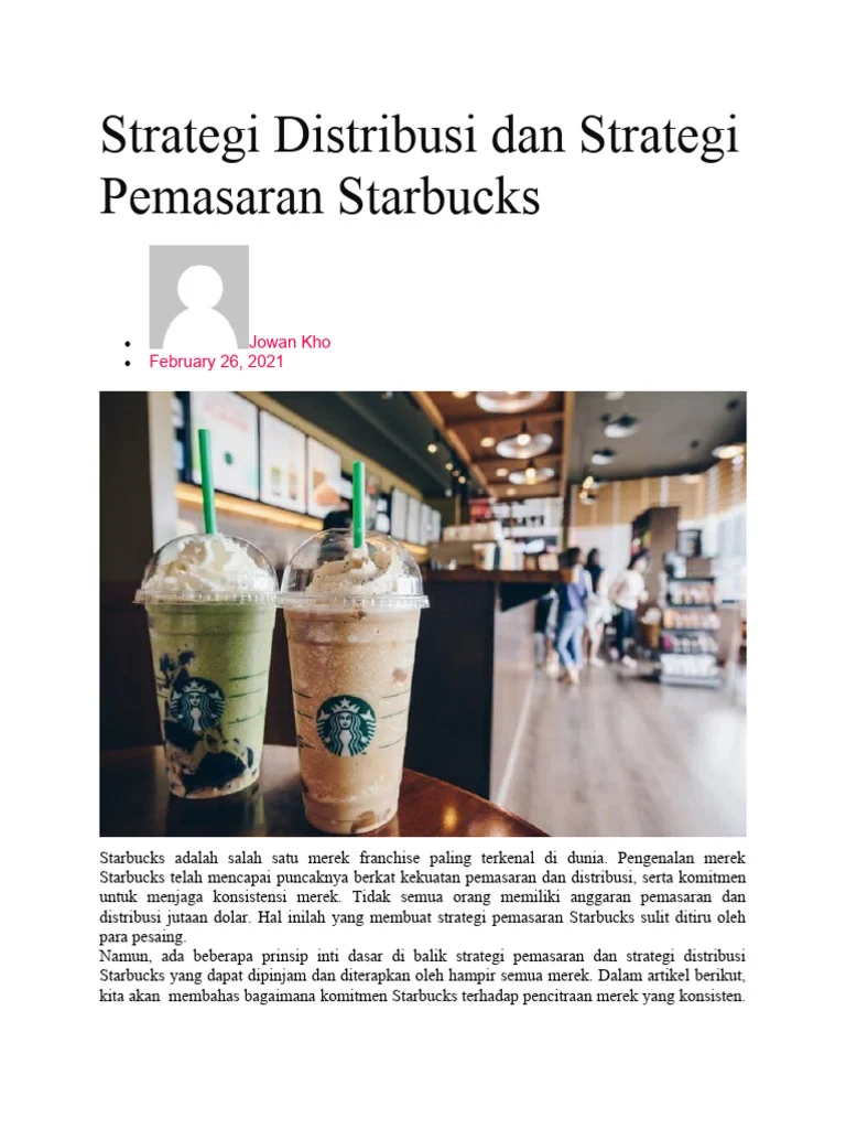 Starbucks dan Kebutuhan Finansial: Dua Cerita Berbeda