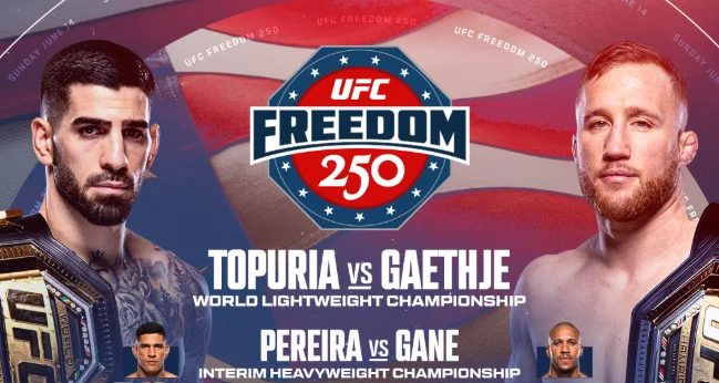 UFC Freedom 250: Ilia Topuria Bertahan Sebagai Juara Kelas Ringan, Pereira dan Gane Berebut Gelar Sementara