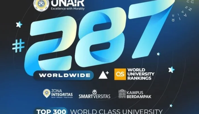 Universitas Airlangga Raih Peringkat 276 Dunia dalam QS World University Rankings 2027