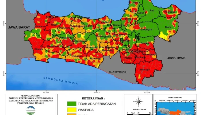 BMKG Keluarkan Peringatan Dini Kekeringan Juli 2026, Ini Daftar Wilayah Berstatus Siaga dan Waspada