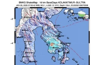Gempa Bumi Melanda Indonesia: Dua Kabupaten di Sulawesi Tenggara Diguncang