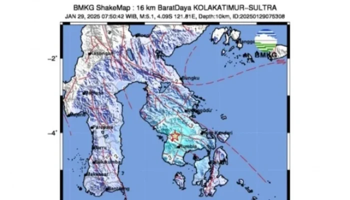 Gempa Bumi Melanda Indonesia: Dua Kabupaten di Sulawesi Tenggara Diguncang
