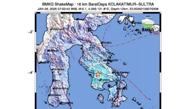 Gempa Bumi Melanda Indonesia: Dua Kabupaten di Sulawesi Tenggara Diguncang