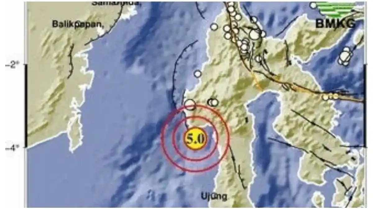 Gempa M 4.7 Guncang Sulawesi Barat, Getaran Terasa hingga Makassar