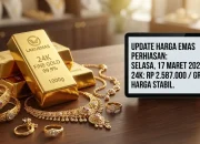 Harga Emas Perhiasan 24 Karat Mengalami Penyesuaian, Cek Harga Terbaru di Berbagai Kota