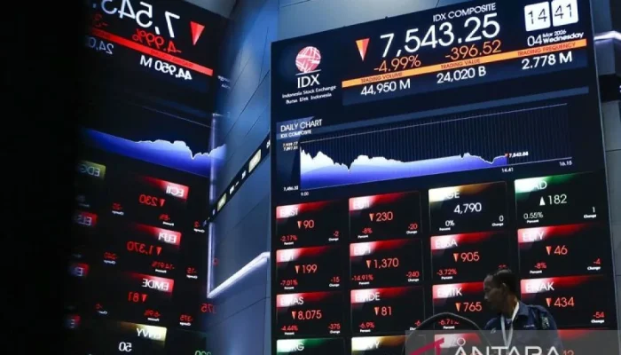 IHSG Dibuka Turun Setelah Gubernur BI Mundur, Saham BMRI Melemah