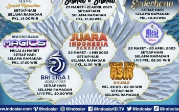 Indosiar Hadirkan Berbagai Acara Menarik, dari Sepak Bola hingga Sinetron