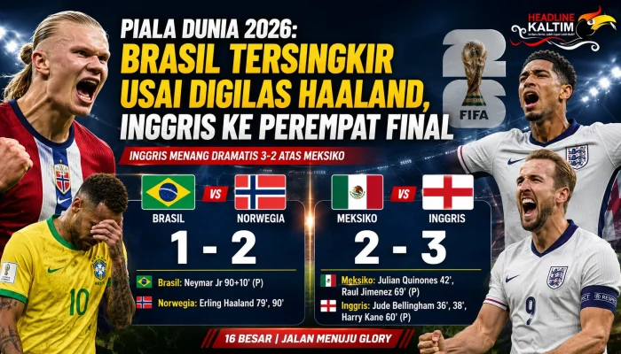 Inggris Menang Atas Meksiko 3-2 di Piala Dunia 2026