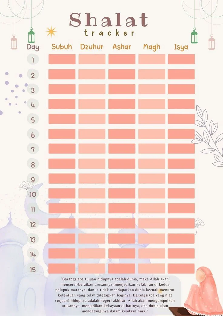 Jadwal Sholat dan Doa untuk Memudahkan Rezeki di Bulan Safar