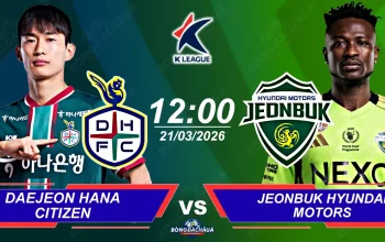 Jeonbuk Hyundai Motors Siap Tantang Daejeon Hana Citizen di K League 1