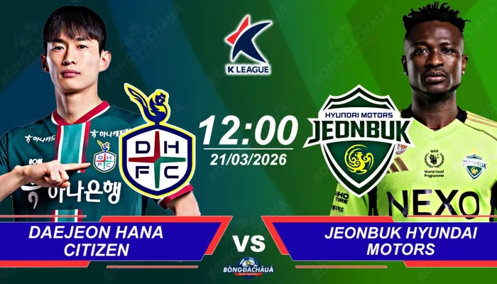 Jeonbuk Hyundai Motors Siap Tantang Daejeon Hana Citizen di K League 1
