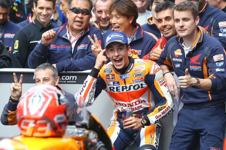 Marc Marquez Raih Kemenangan di Sachsenring, Ai Ogura dan Raul Fernandez di Posisi Dua dan Tiga