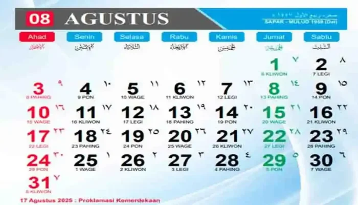 Mengenal Tanggal 1 Agustus: Hari Apa Saja yang Diperingati?