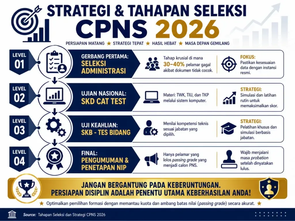 Pendaftaran CPNS 2026: Tahapan Seleksi, Syarat, dan Lowongan Dosen Tidak Tetap