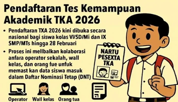 Pendaftaran Tes Kemampuan Akademik 2026 Dibuka, Siswa SD hingga SMA/SMK Bisa Ikut