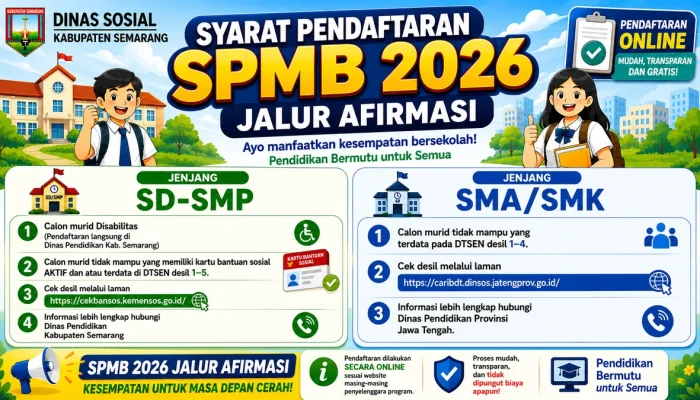 Pengumuman SPMB Jateng 2026: Informasi Terbaru dan Cara Cek Hasil Seleksi