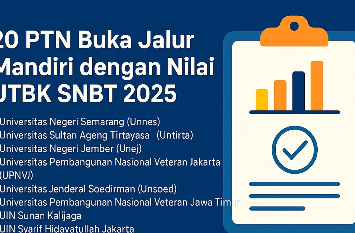 Pengumuman UMPTKIN 2026: Peluang Masuk PTN Melalui Jalur Mandiri Masih Terbuka