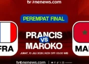 Pertarungan Sengit di Piala Dunia 2026: Prancis Mengalahkan Maroko dengan Skor 2-0