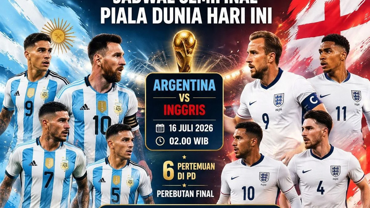 Piala Dunia 2026: Inggris vs Argentina, Siapa yang Akan Menghadapi Spanyol di Final?