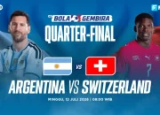 Piala Dunia 2026: Pertandingan Perempat Final Argentina vs Swiss dan Norwegia vs Inggris