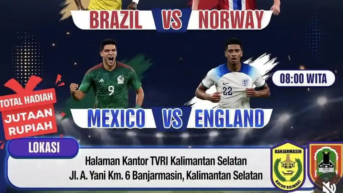 Piala Dunia 2026: Streaming Langsung Meksiko vs Inggris, Brasil vs Norwegia, dan Link Live Lainnya
