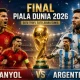 Spanyol vs Argentina di Final Piala Dunia 2026: Duel Kekuatan Terbaik Dunia