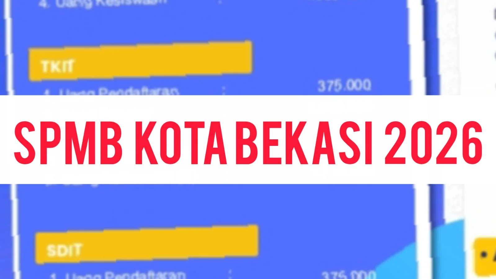SPMB Kota Bekasi 2026: Cara Cek Hasil Seleksi dan Informasi Penting Lainnya