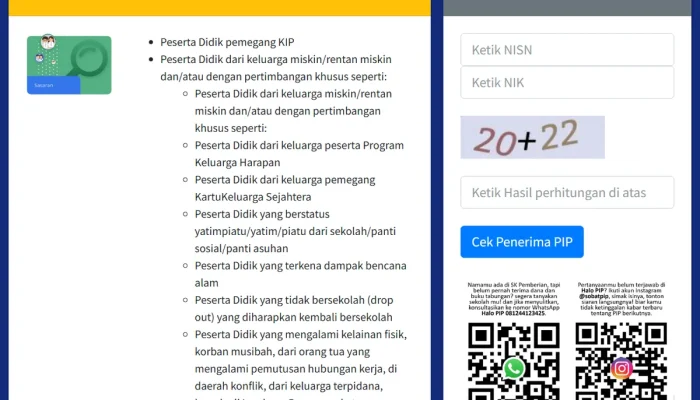 Cara Cek dan Daftar Penerima PIP Kemendikdasmen 2026, Bantuan Pendidikan untuk Siswa Kurang Mampu