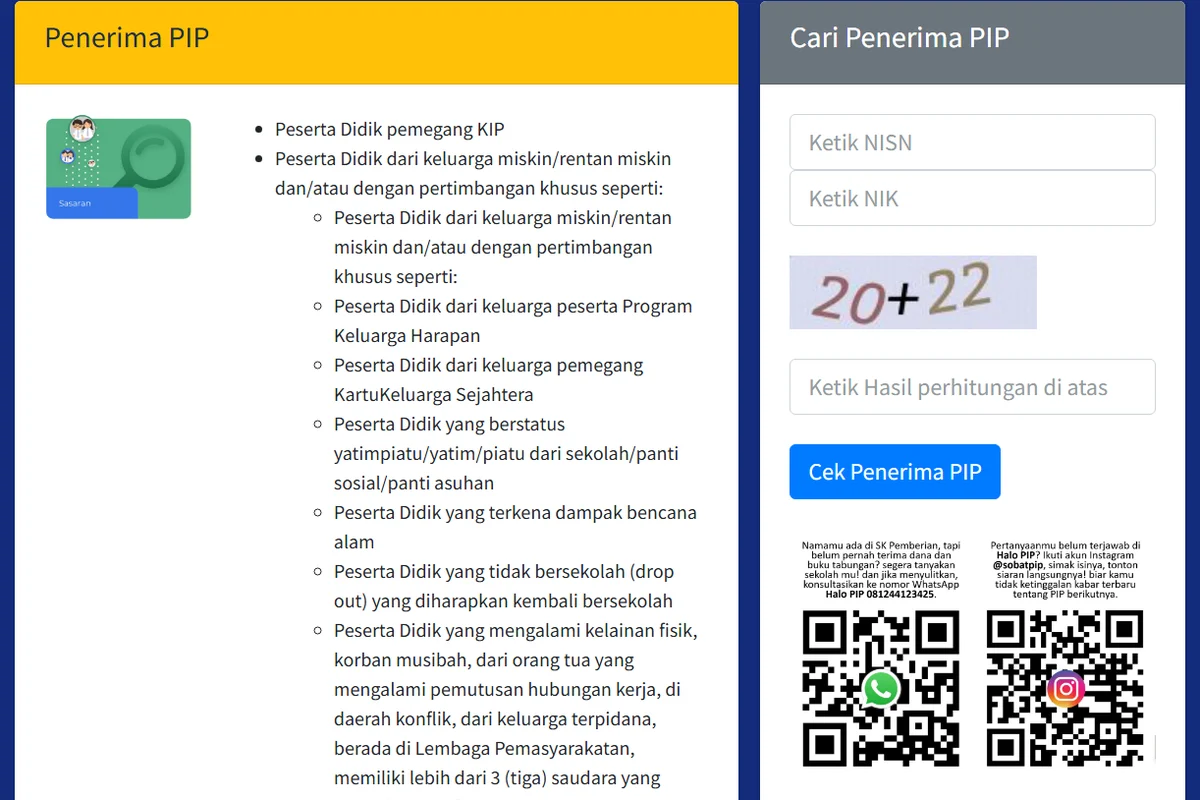 Cara Cek dan Daftar Penerima PIP Kemendikdasmen 2026, Bantuan Pendidikan untuk Siswa Kurang Mampu