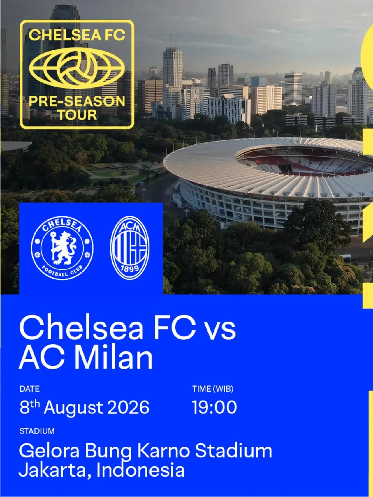 Chelsea Siap Hadapi AC Milan di Jakarta, Ini Jadwal dan Cara Nonton