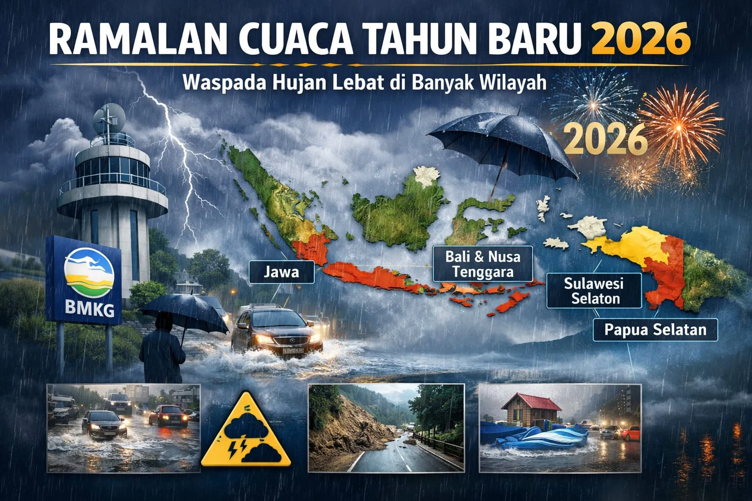 Cuaca Besok: Ramalan Hujan dan Badai di Berbagai Wilayah