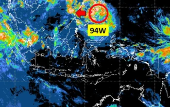 Cuaca Ekstrem Mengancam Indonesia: Bibit Siklon Tropis 94W Membentuk Daerah Konvergensi