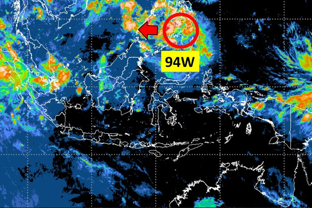 Cuaca Ekstrem Mengancam Indonesia: Bibit Siklon Tropis 94W Membentuk Daerah Konvergensi