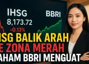 IHSG Menguat Tipis, Saham BBRI dan LQ45 Jadi Sorotan