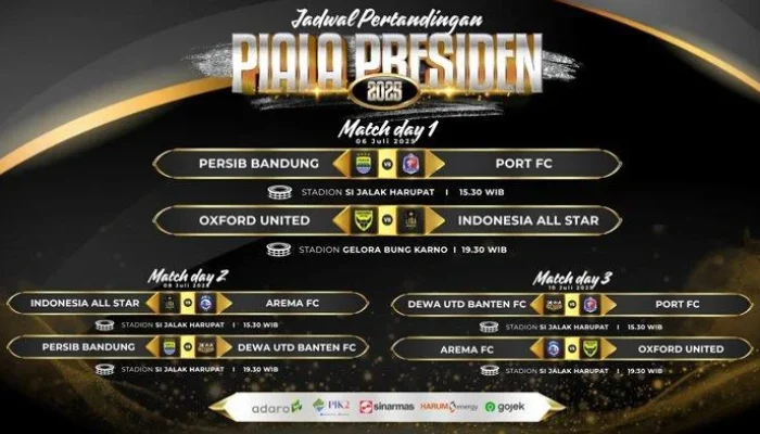 Jadwal Semifinal Piala Presiden 2026: Persib Bandung Lolos Ke Final Setelah Mengalahkan Persija Jakarta