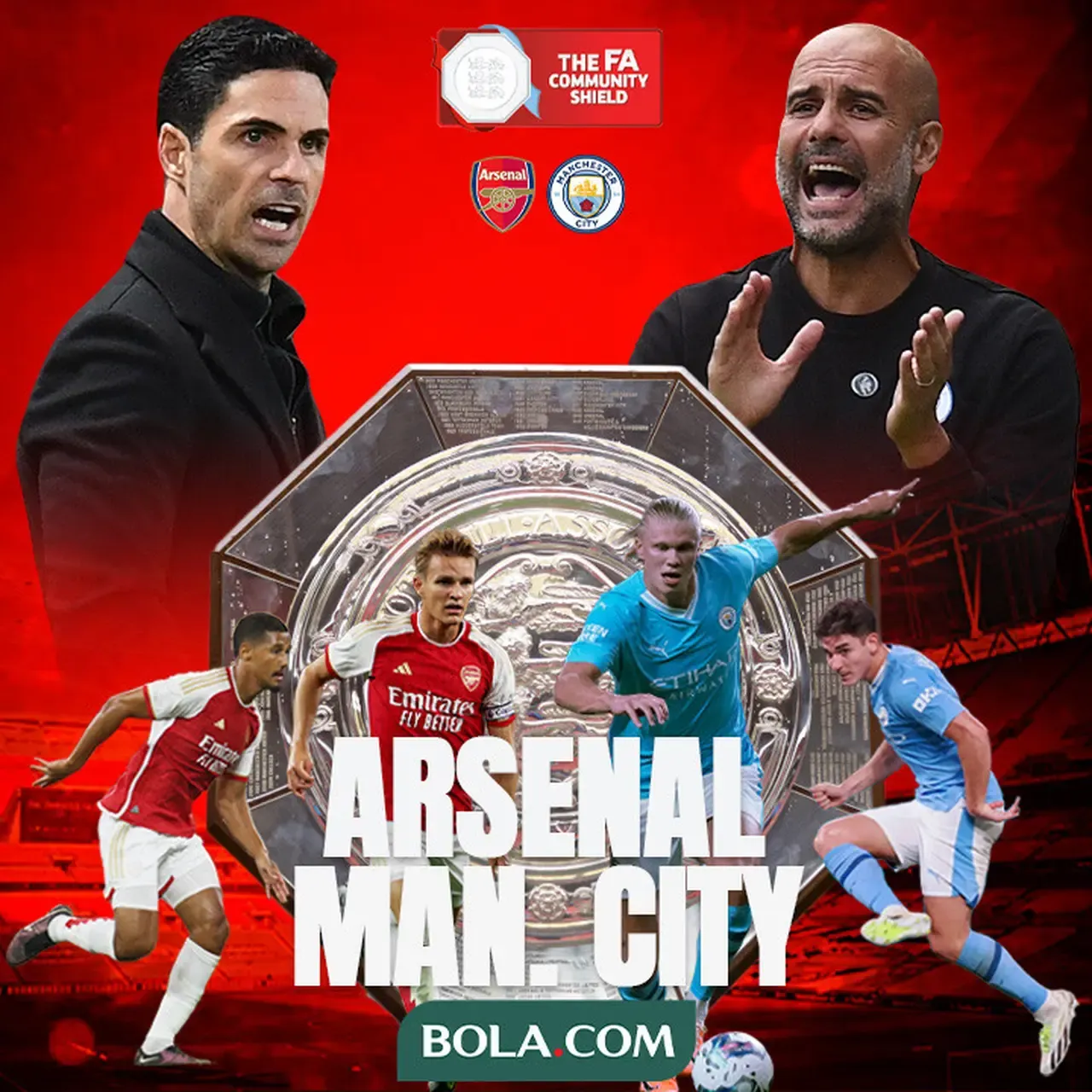 Manchester City FC Siap Menghadapi Arsenal di Community Shield
